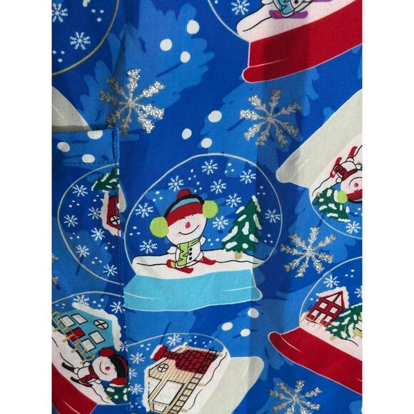 Zoe & Chloe Christmas scrub top size large - Picture 3 of 5